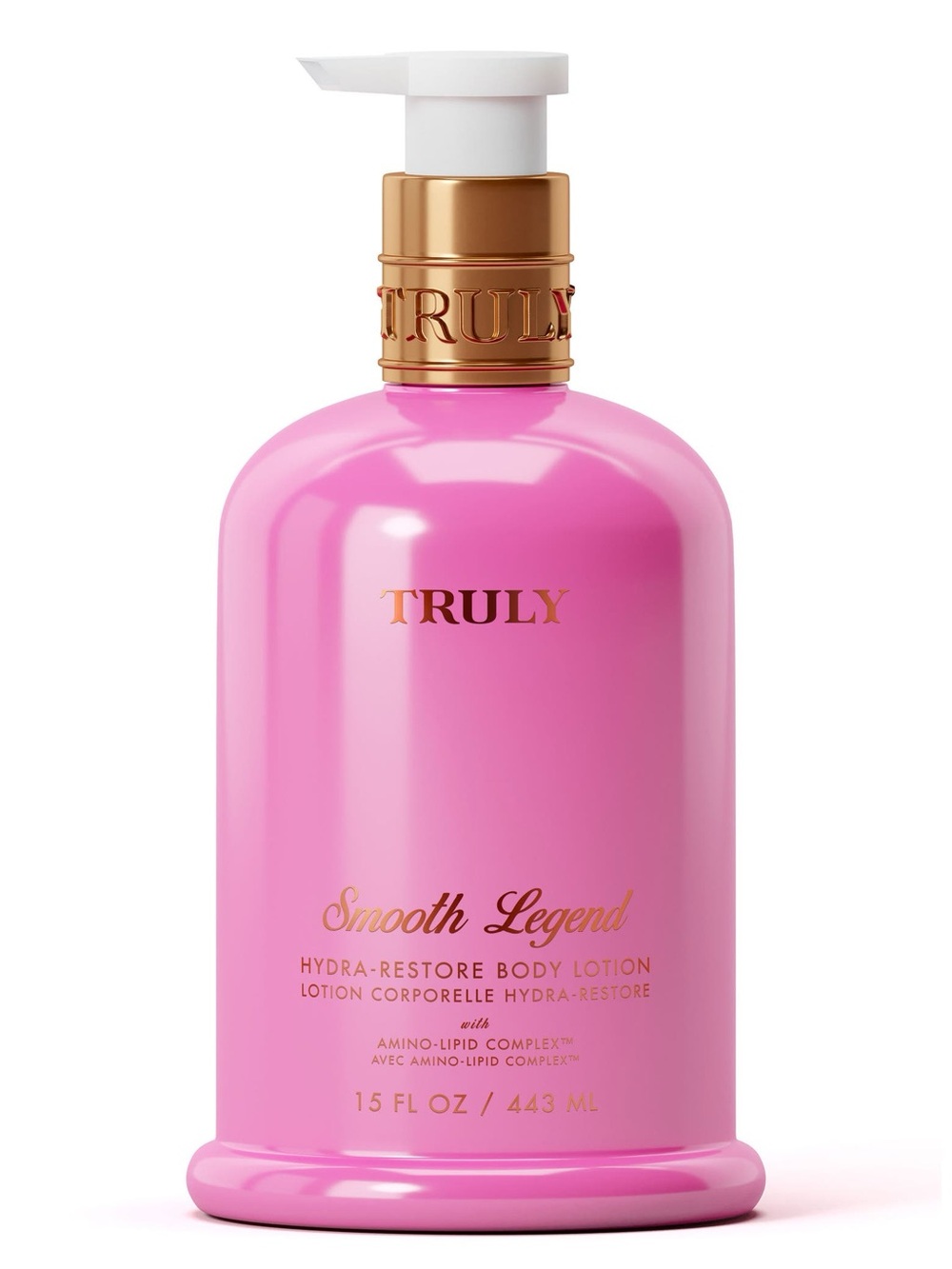 TRULY Smooth Legend Hydra-Restore Body Lotion - Pink & Gold Pump 15oz